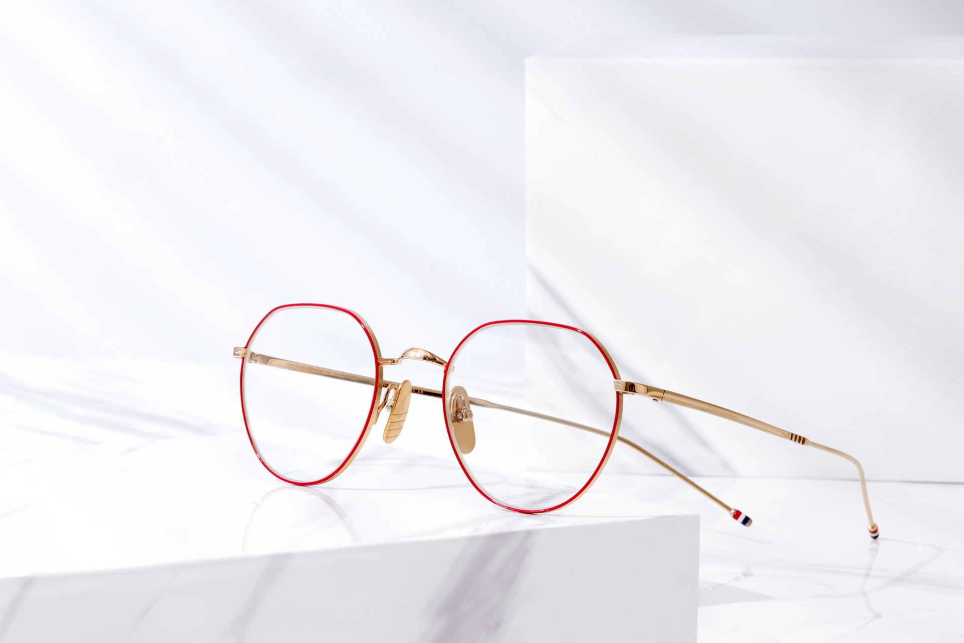 Thom Browne - TBX914 - Titanium Red/Gold - 48mm - Limited Edition