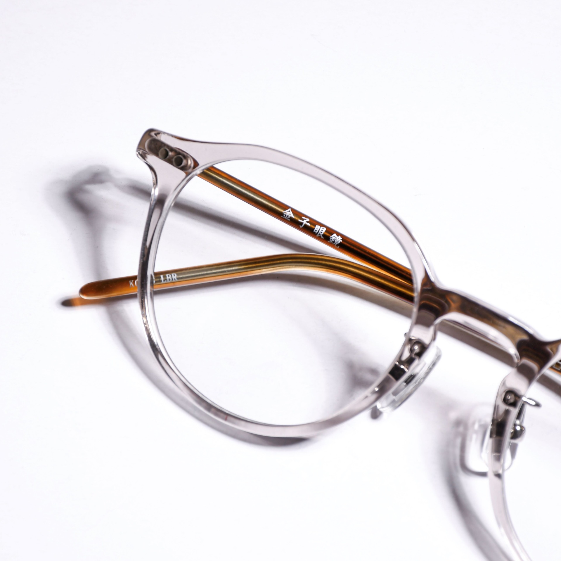 金子眼鏡KANEKO 即決 金子眼鏡 伊達メガネ KA-78 BR OPTICAL CELLULOID